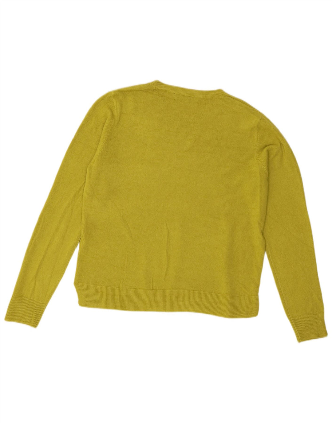 Maglione maglione girocollo da donna Marks & Spencer UK 12 Acrilico verde medio