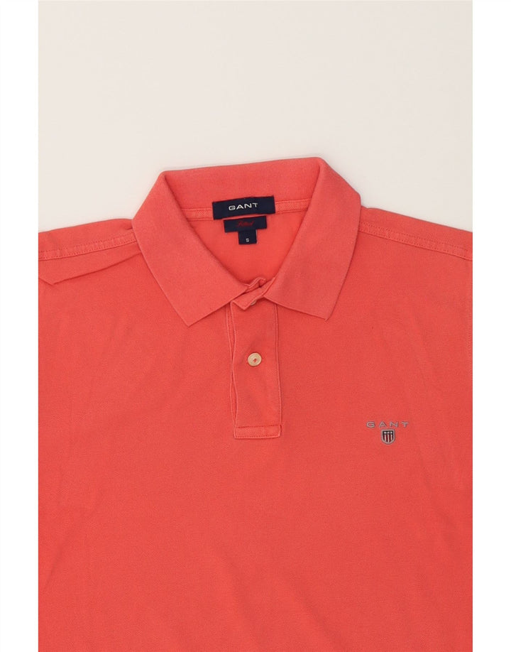 GANT Mens Fitted Polo Shirt Small Red Cotton Vintage Gant and Second-Hand Gant from Messina Hembry 