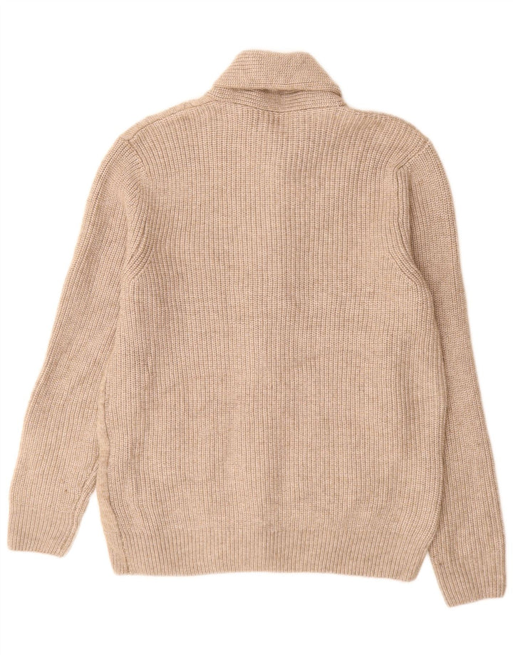Maglione cardigan da uomo Marks & Spencer grande poliestere beige