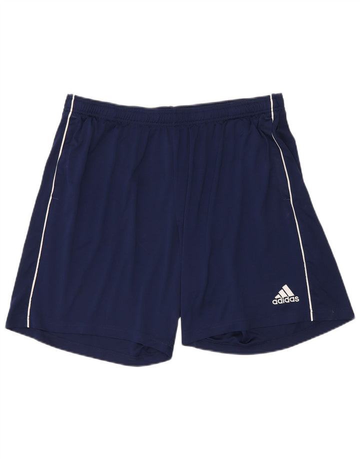 Pantaloncini sportivi Adidas Climalite da uomo 2XL poliestere blu navy