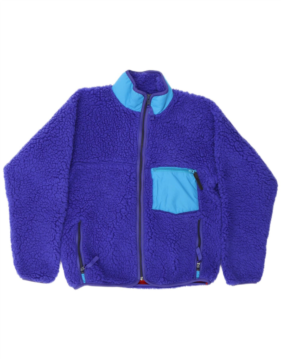 Giacca in pile da uomo Patagonia UK 38 Poliestere blu medio