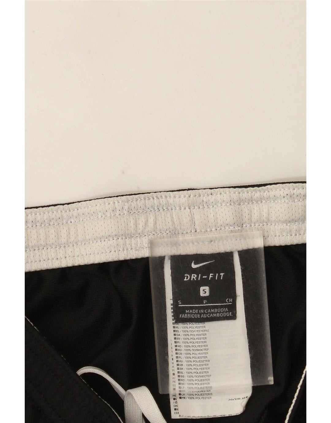 Pantaloni da tuta Nike Dri Fit da uomo, piccoli, in poliestere color block nero