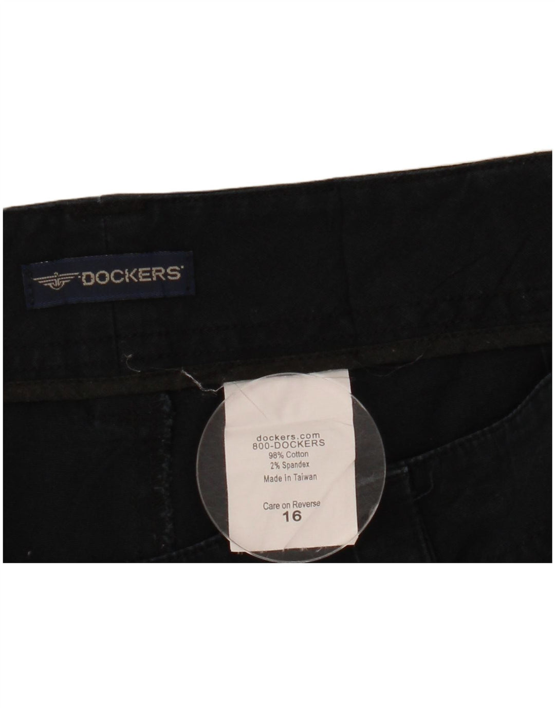 Pantaloni caldi da donna Dockers US 16 2XL W38 Cotone blu navy