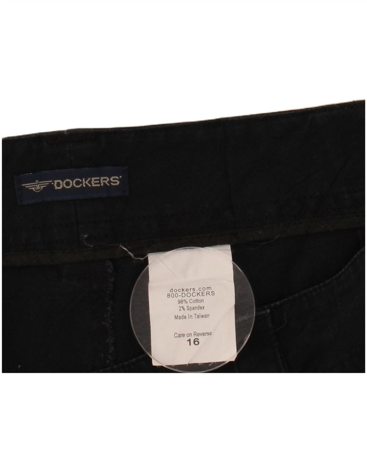 Pantaloni caldi da donna Dockers US 16 2XL W38 Cotone blu navy
