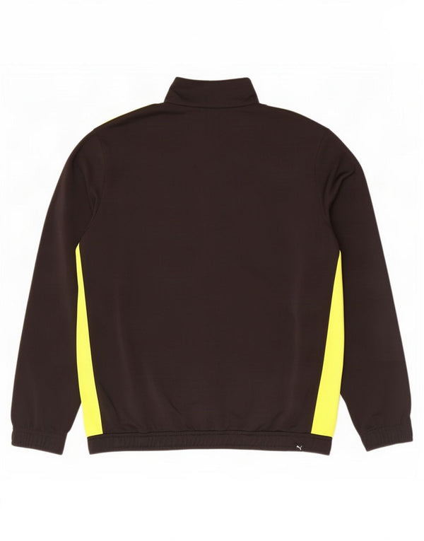 Giacca da tuta grafica da uomo Puma XL Poliestere color block nero