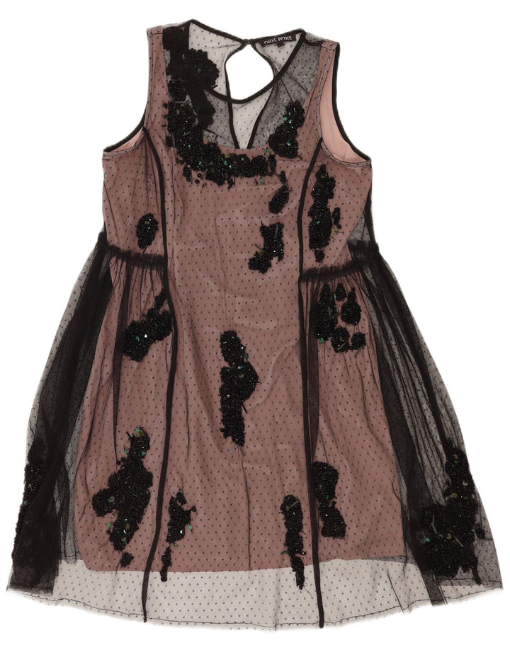Successivo Abito da donna a trapezio senza maniche Petite UK 12 Rosa medio moderno