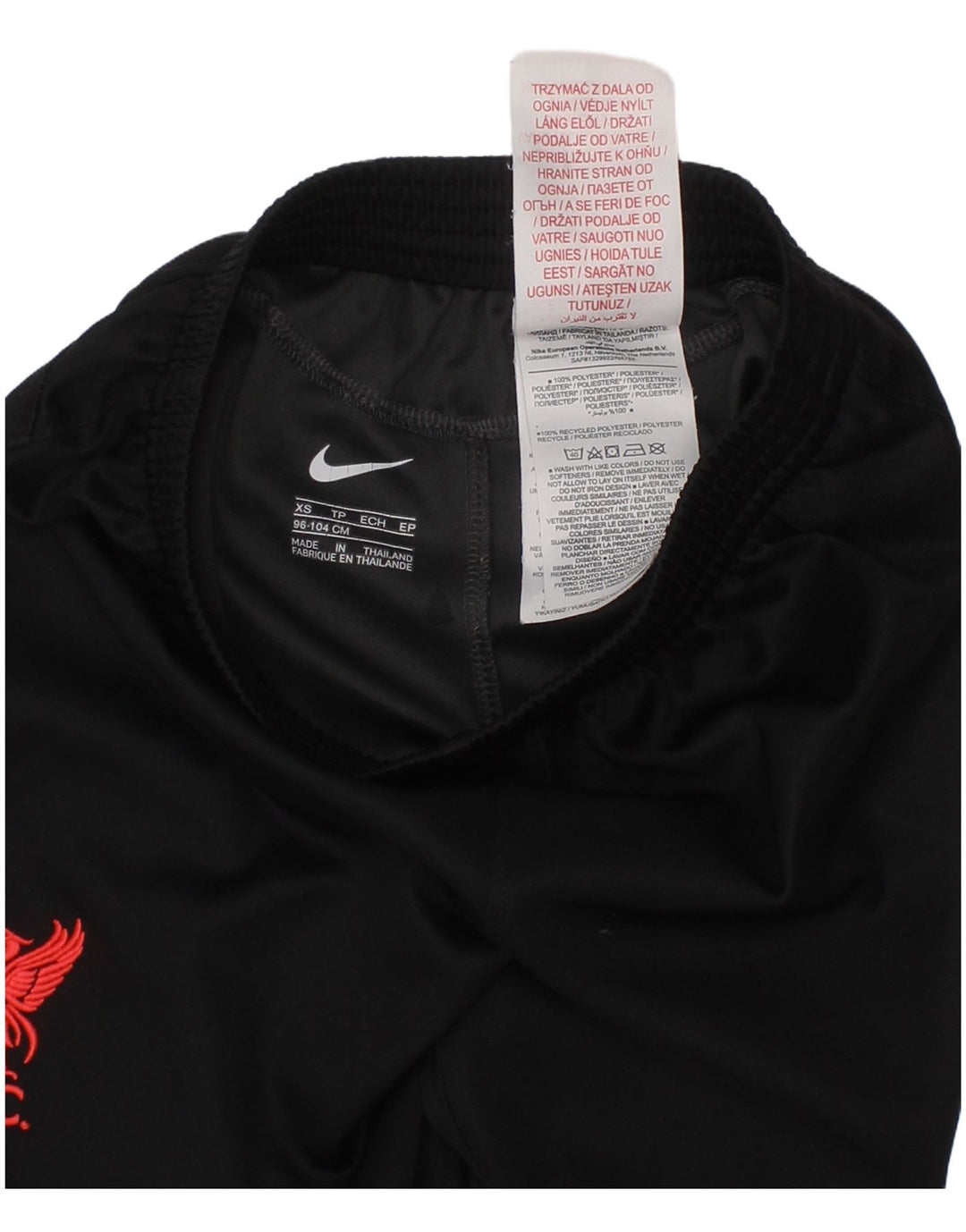 Pantaloncini sportivi Nike da bambino Liverpool 2-3 anni XS poliestere nero
