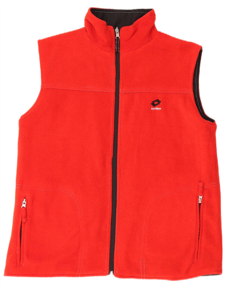 Gilet reversibile grafico da uomo Lotto UK 36 piccolo poliestere nero