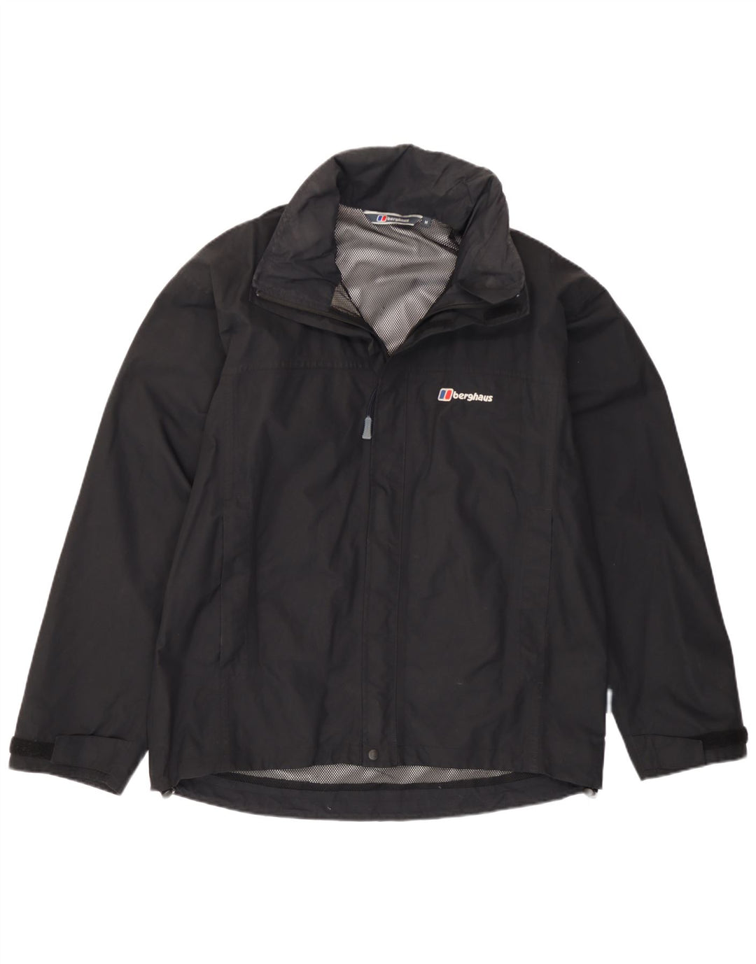 Giacca antipioggia da uomo con cappuccio Berghaus UK 38 nylon nero medio
