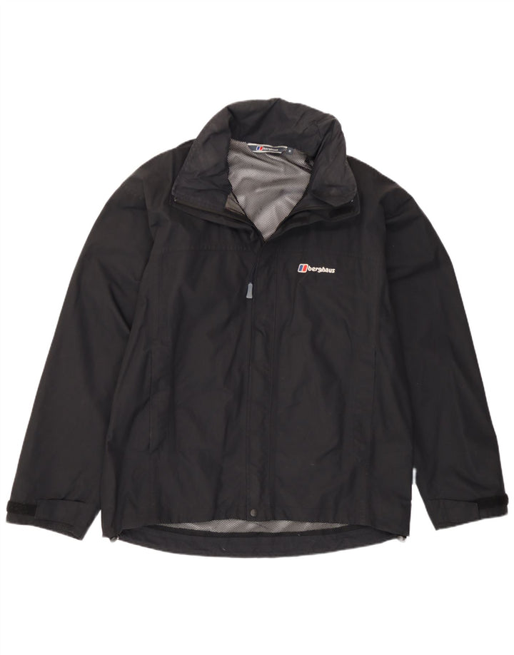 Giacca antipioggia da uomo con cappuccio Berghaus UK 38 nylon nero medio