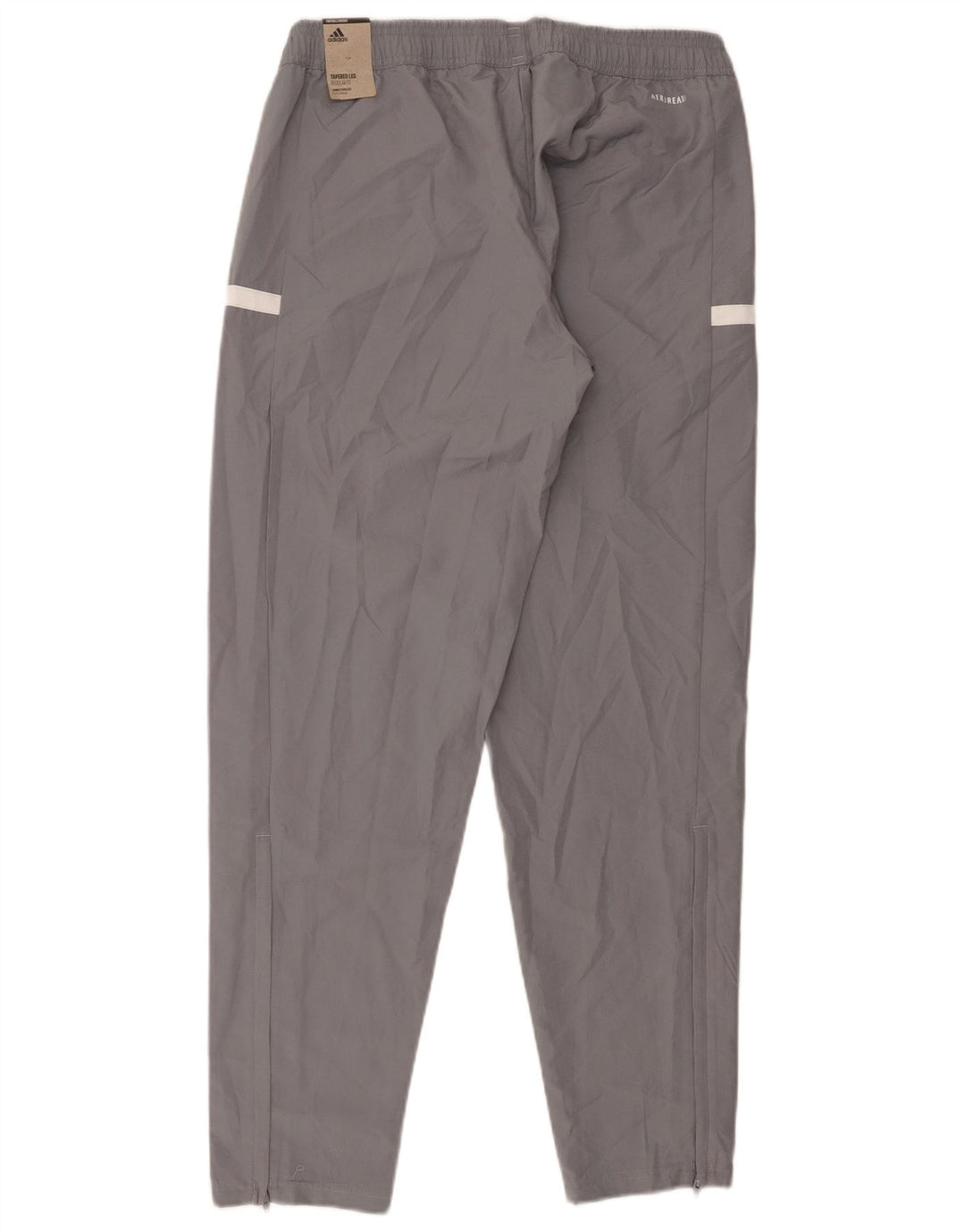Pantaloni da tuta con grafica Adidas da donna UK 12/14 Poliestere grigio medio