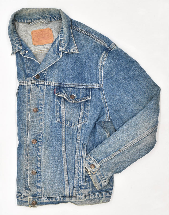 Giacca di jeans da uomo LEVI'S UK 42 XL Cotone blu