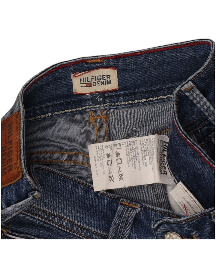 Jeans dritti da donna Tommy Hilfiger W27 L30 cotone blu