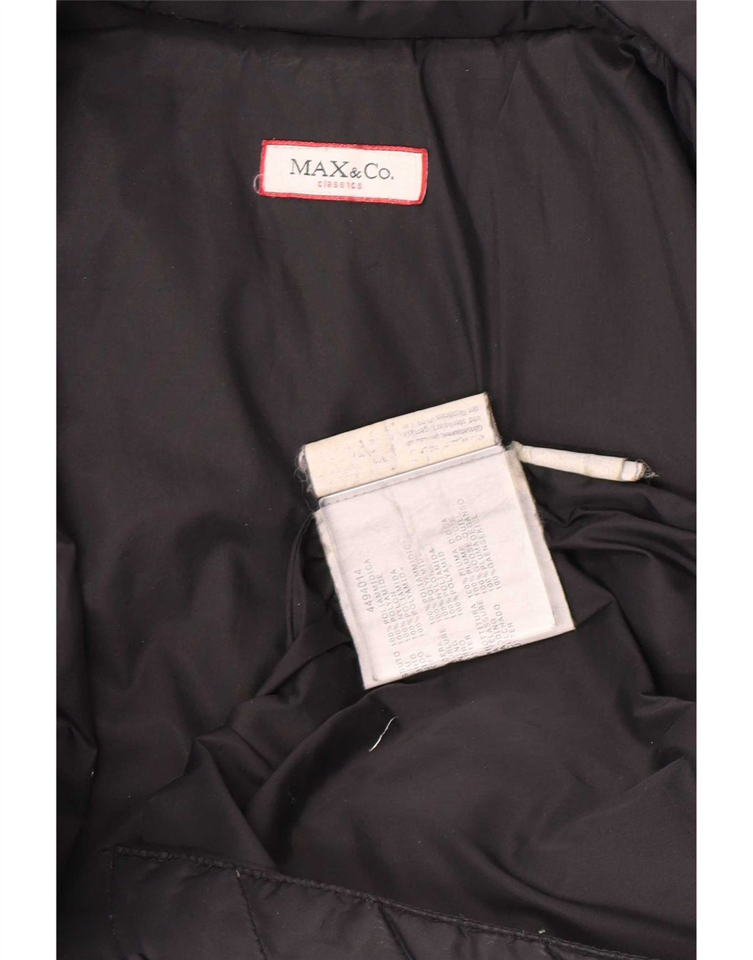 Cappotto imbottito da donna Max & Co. UK 12 medio nero in poliammide