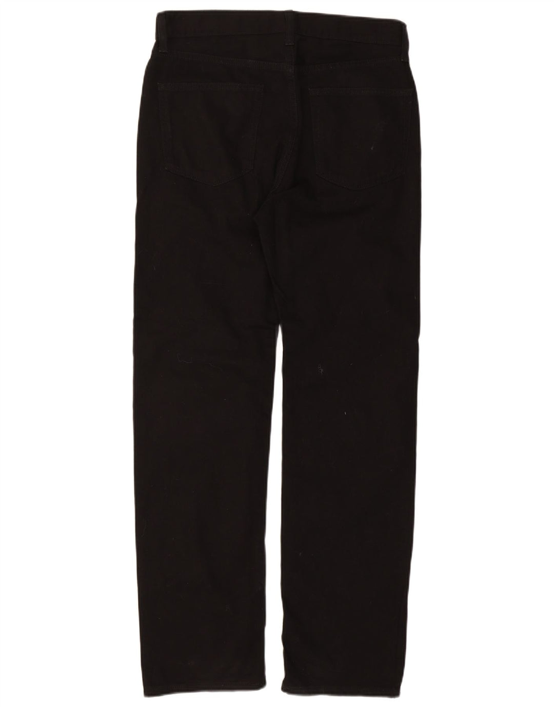 Jeans dritti vestibilità regolare da uomo Marks & Spencer W32 L31 cotone nero
