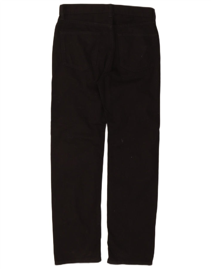 Jeans dritti vestibilità regolare da uomo Marks & Spencer W32 L31 cotone nero