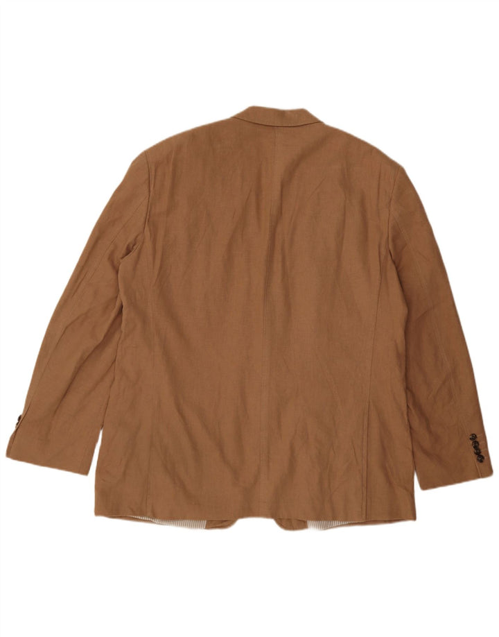 Giacca blazer a 2 bottoni da uomo Marks & Spencer UK 38 Lino beige medio