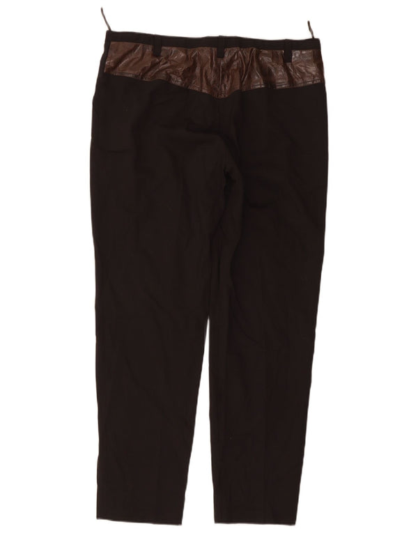 Pantaloni da abito slim a vita alta da donna Prada IT 46 Large W34 L28 Marrone