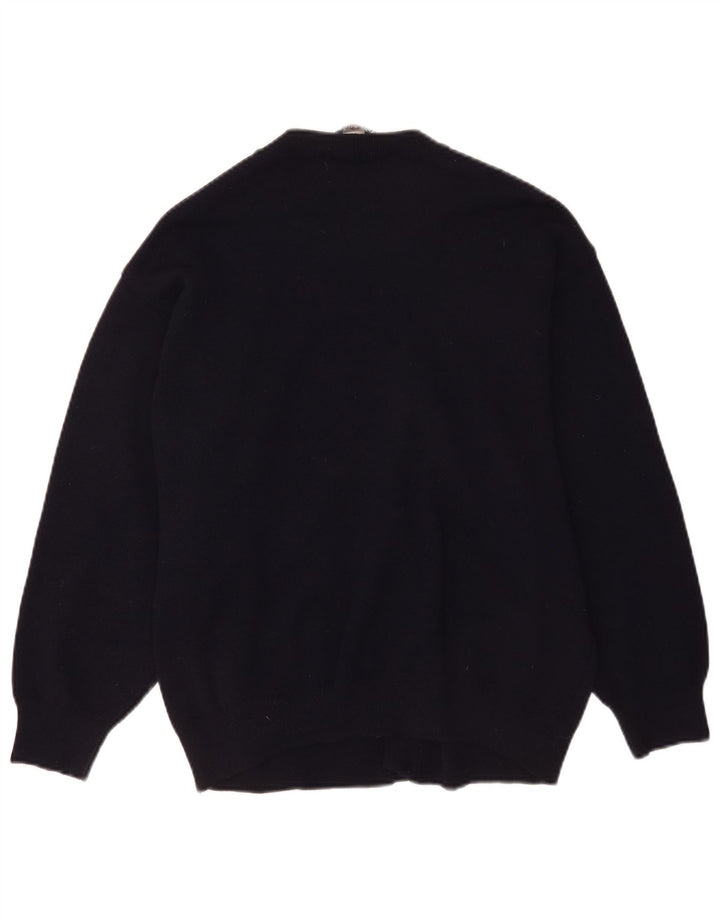DALMINE Maglione Cardigan Uomo IT 50 Medio Blu Navy Lana Vergine