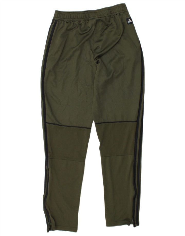 Pantaloni della tuta da ragazzo ADIDAS 13-14 anni in poliestere kaki