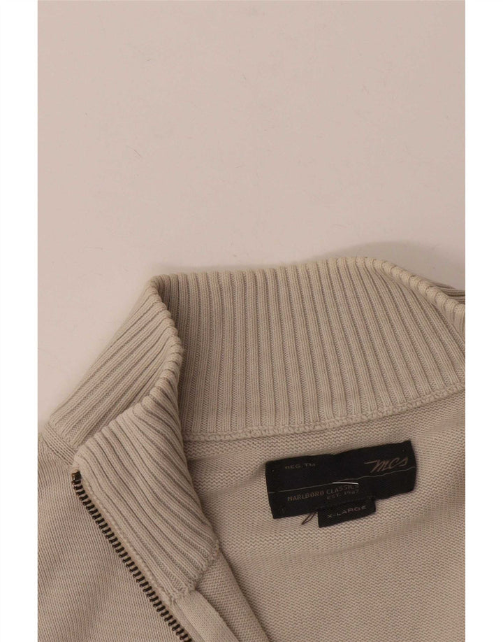Marlboro Classics Maglione cardigan da uomo XL Grigio
