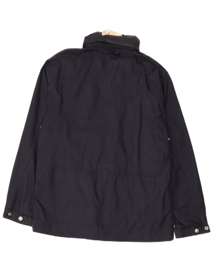 Giacca antipioggia da uomo Armani Jeans UK 40 Large Blu Navy in poliammide