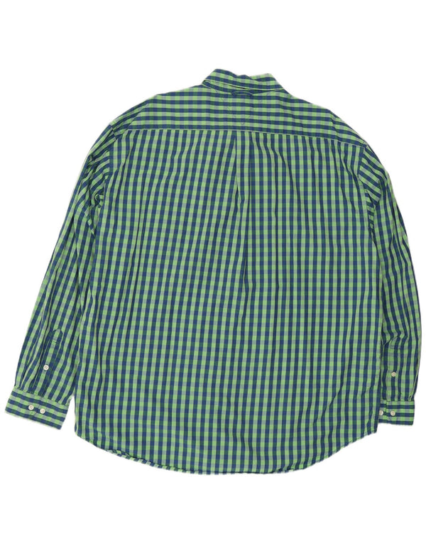 Camicia da uomo Tommy Hilfiger 2XL cotone a quadretti verde