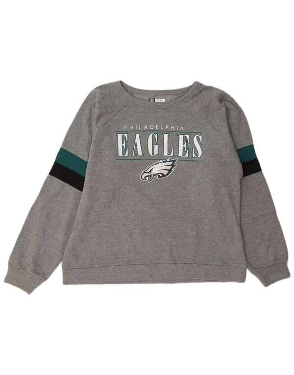 Felpa da donna NFL Philadelphia Eagles Felpa UK 16 grande grigia