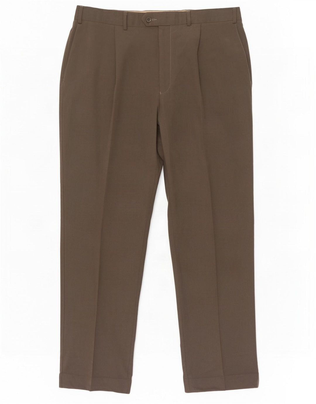 Pantaloni da abito con pegging da uomo Marks & Spencer W38 L31 Lyocell grigio