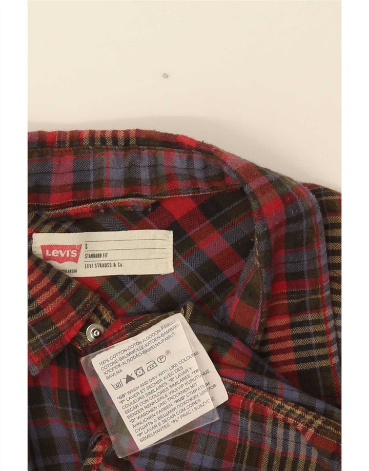 Camicia Levi's da uomo in flanella vestibilità standard, piccolo cotone a quadri multicolore