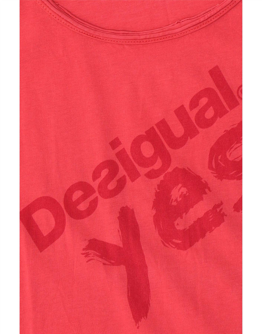 Desigual Maglietta grafica da donna Top UK 14 Rosa medio