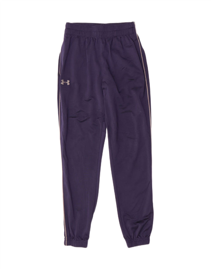 Pantaloni da tuta da uomo Under Armour Pantaloni da jogging piccoli in poliestere blu navy