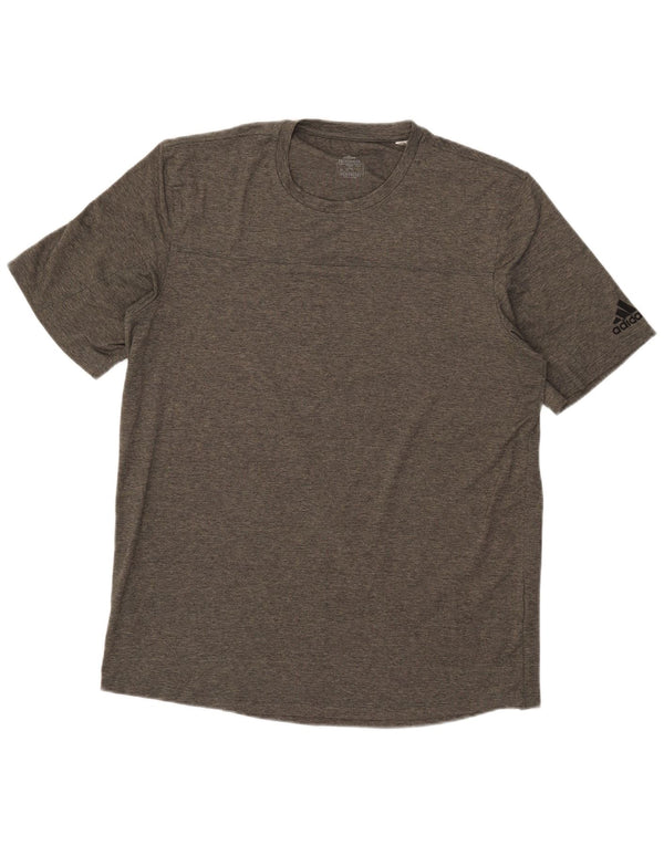 T-shirt Adidas Aeroready da uomo, grande, in poliestere grigio