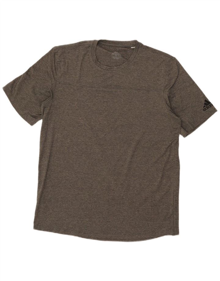 T-shirt Adidas Aeroready da uomo, grande, in poliestere grigio