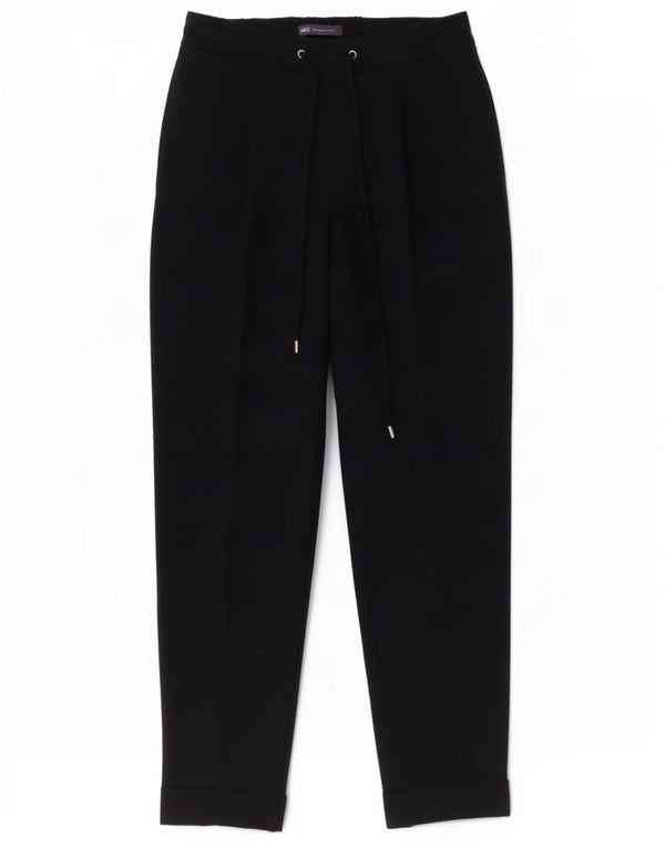 Pantaloni casual dritti da donna Marks & Spencer UK 8 piccoli W28 L27 neri