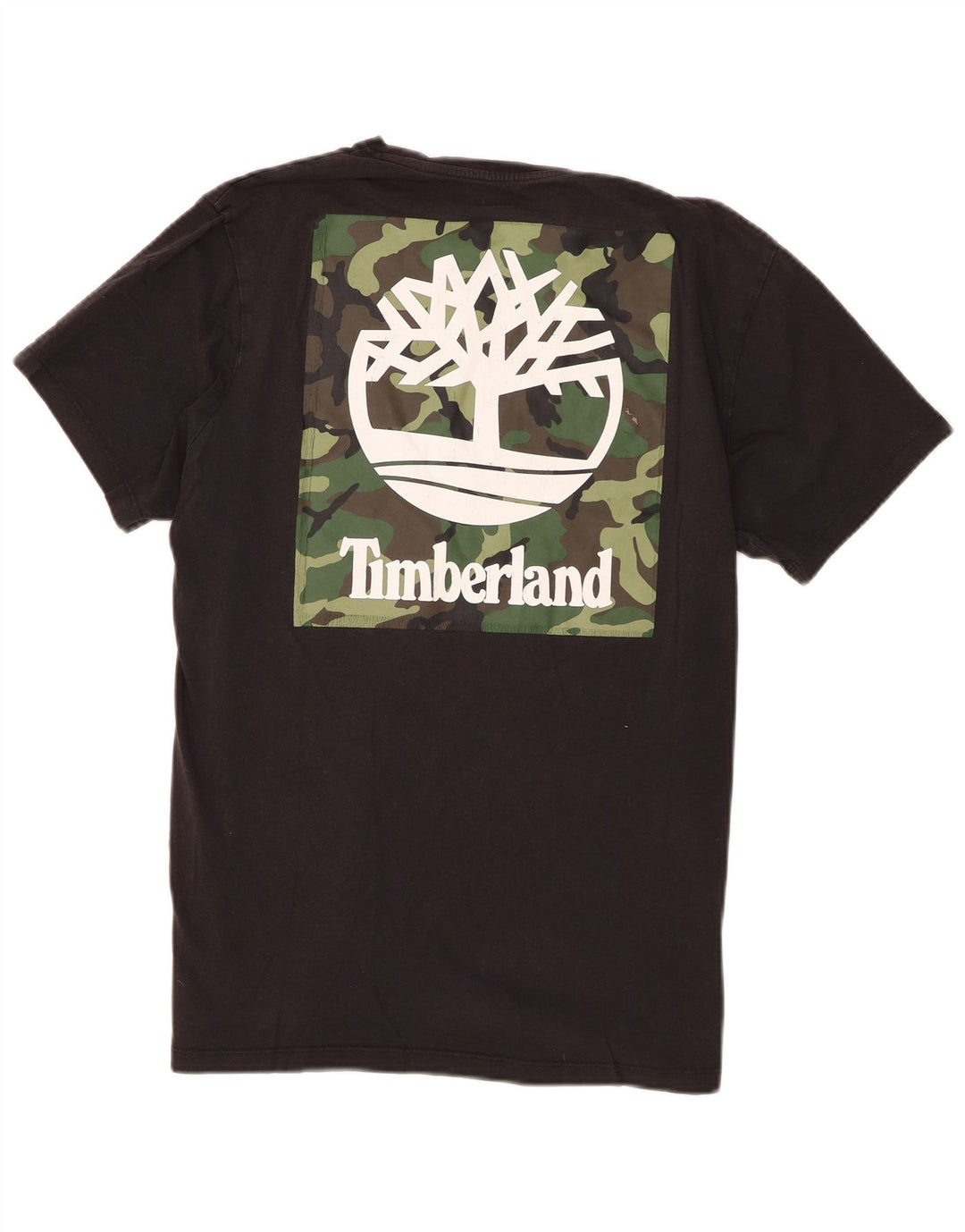 T-shirt grafica da uomo Timberland Top piccola in cotone nero