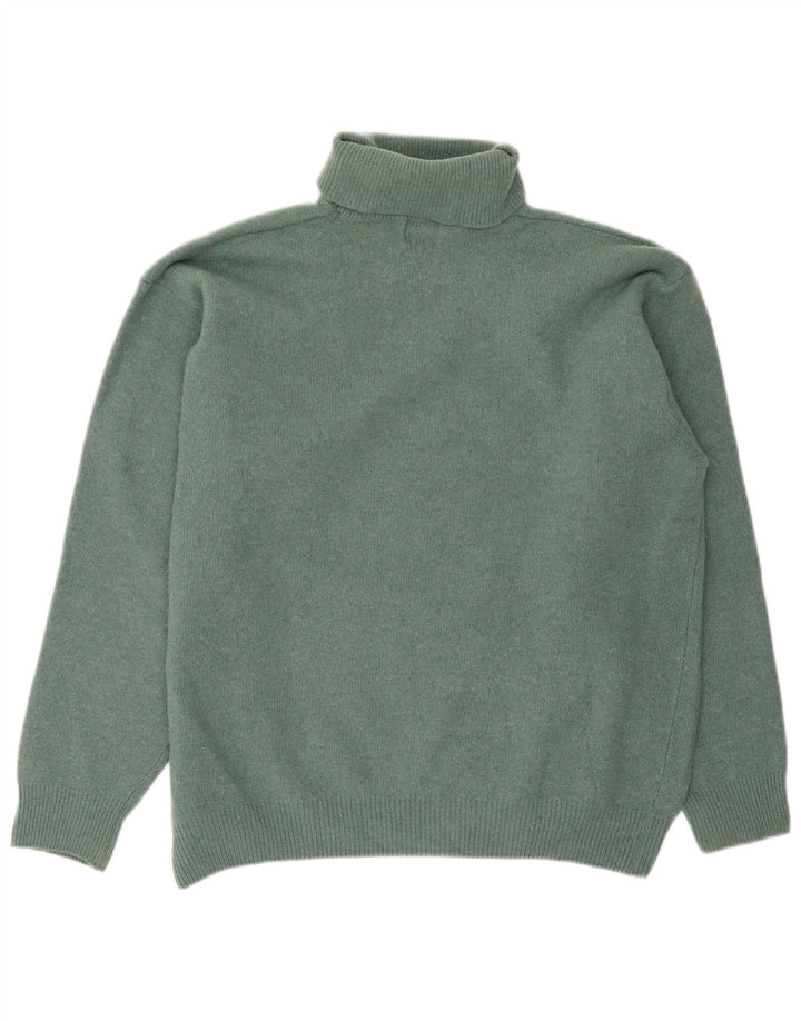 Maglione Trussardi Uomo Dolcevita in Lana Verde Medio