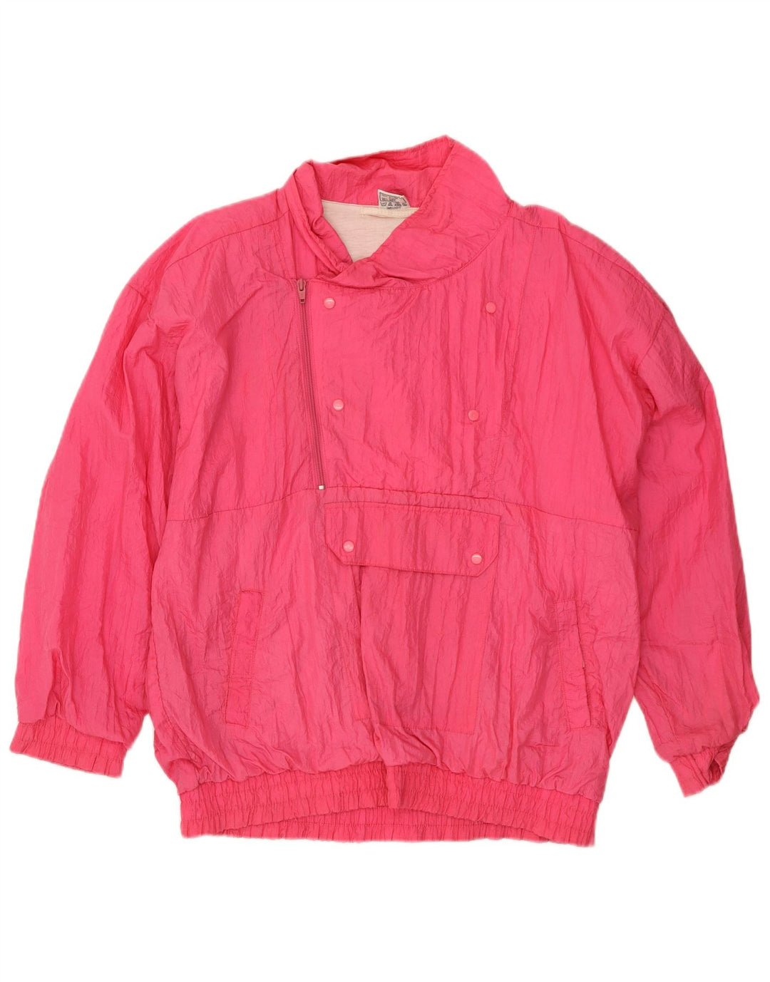Giacca anorak da uomo vintage UK 42/44 grande nylon rosa
