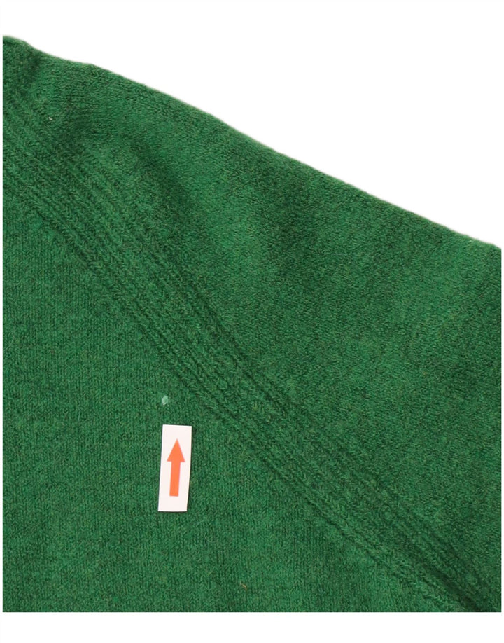 J. Crew Maglione maglione oversize da donna con collo alto UK 10 Piccolo nylon verde