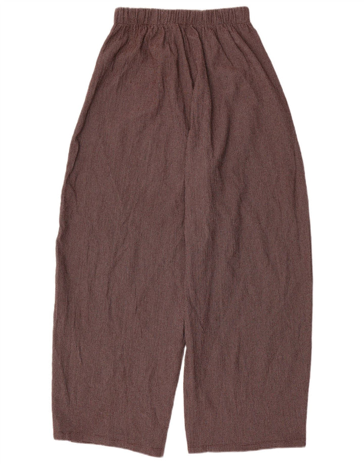 Pantaloni Harem da donna Zara medi W30 L28 poliestere a quadri marroni