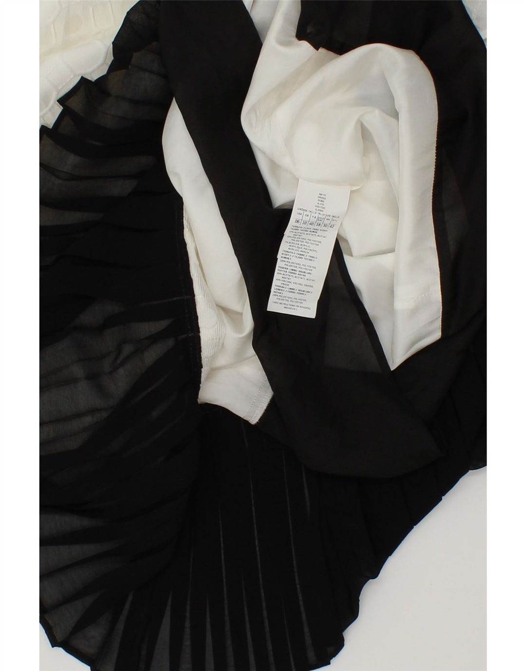MAX & CO. Womens Sleeveless A-Line Dress UK 10 Small  White Colourblock Vintage Max & Co. and Second-Hand Max & Co. from Messina Hembry 