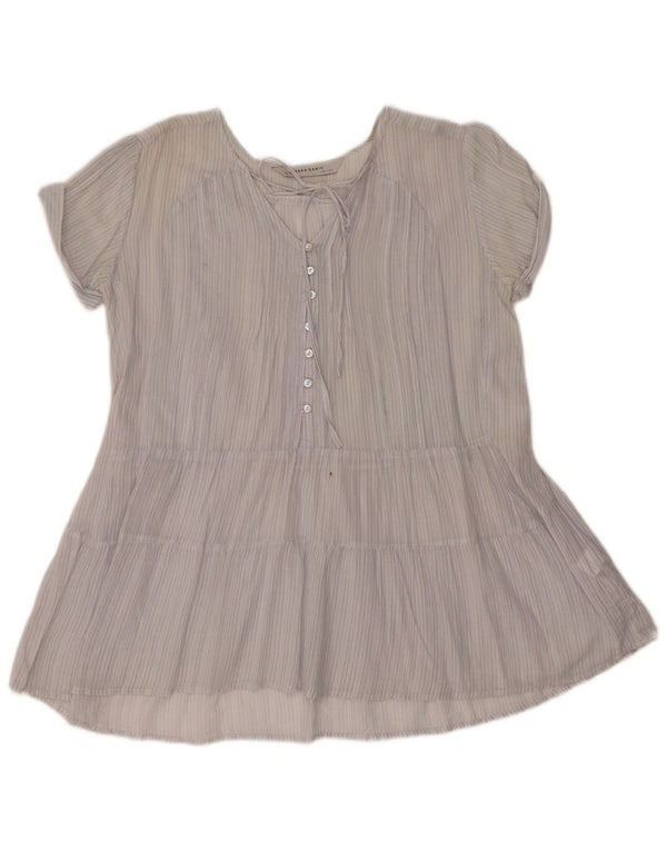 Top in camicetta da donna Zara UK 6 XS in cotone a righe blu