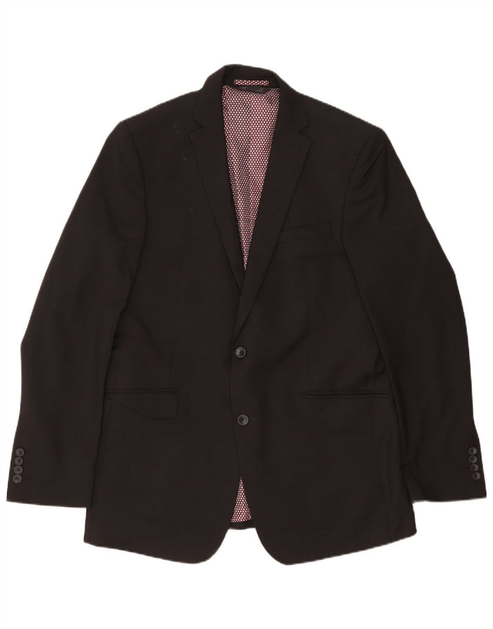 Giacca blazer a 2 bottoni lunga Marks & Spencer da uomo UK 42 XL nera