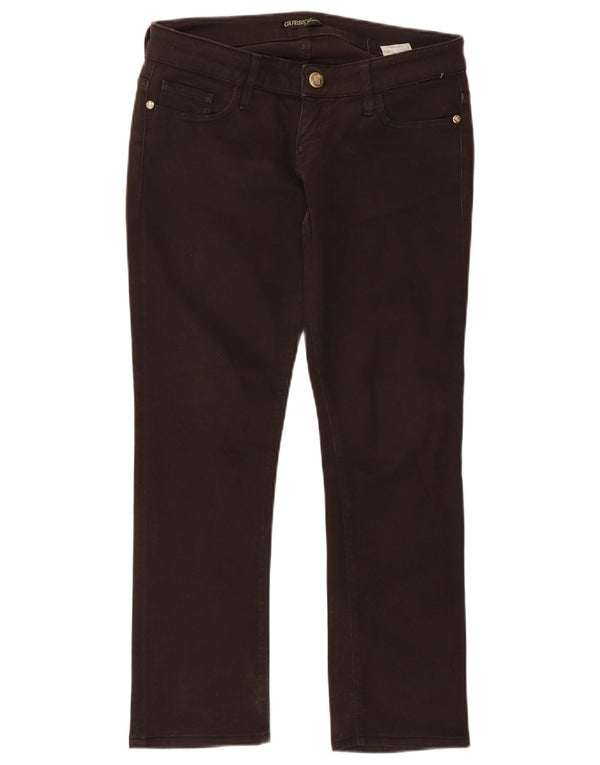 Jeans slim da donna Guess W29 L27 cotone marrone