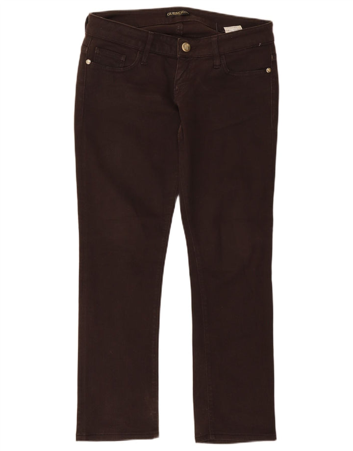 Jeans slim da donna Guess W29 L27 cotone marrone