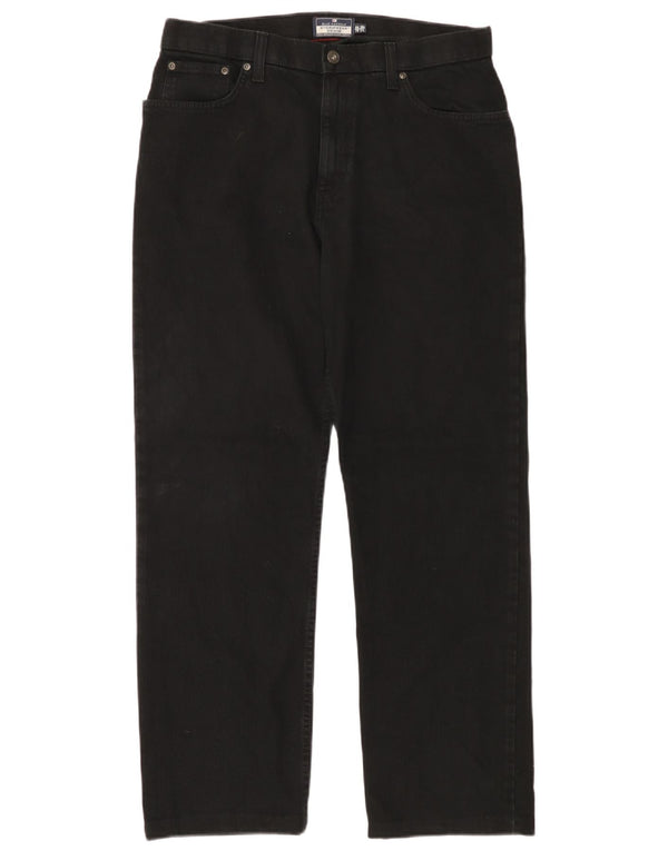 MARKS & SPENCER Jeans dritti da uomo W34 L31 cotone nero