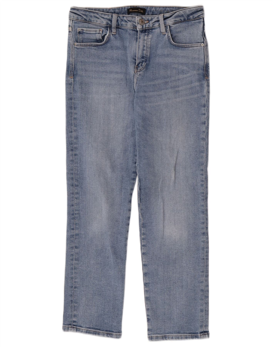 Jeans dritti da donna Massimo Dutti EU 38 Small W28 L27 Blu
