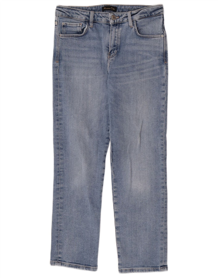 Jeans dritti da donna Massimo Dutti EU 38 Small W28 L27 Blu