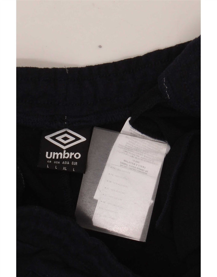 Pantaloni da tuta da uomo Umbro Joggers Large Blu Navy in cotone