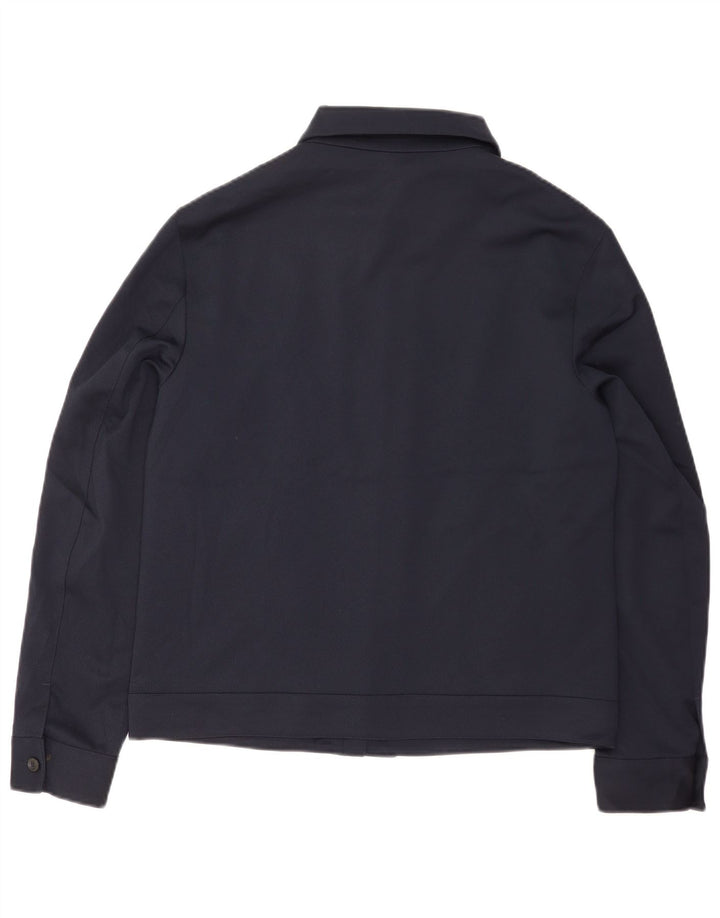 Giubbotto bomber da uomo Zara UK 40 grande poliestere blu navy